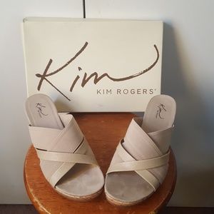 NWOT Sand Color Wedge Shoe